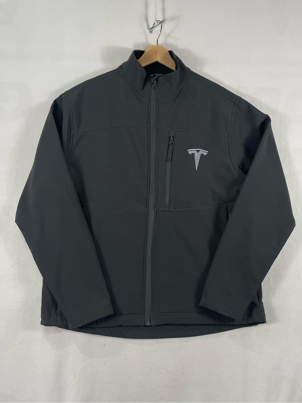 Fossa TESLA Dark Gray Employee Worker Fleece Lined Corporate Jacket Sz S